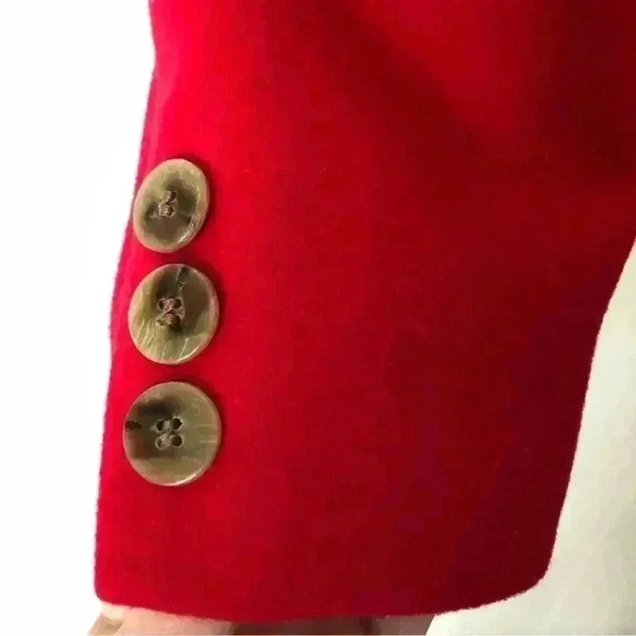 Harve Benard Vintage Cropped Wool / Cashmere Blazer Size 10P - Picture 4 of 7